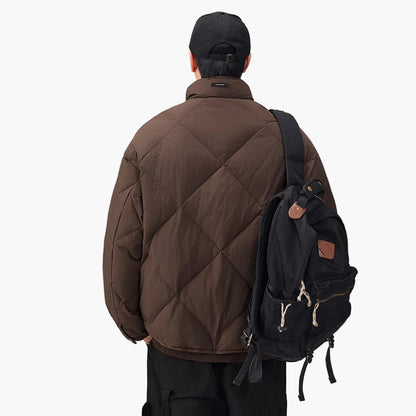 Herren Steppjacke im Oversized-Look für Freizeit und Alltag