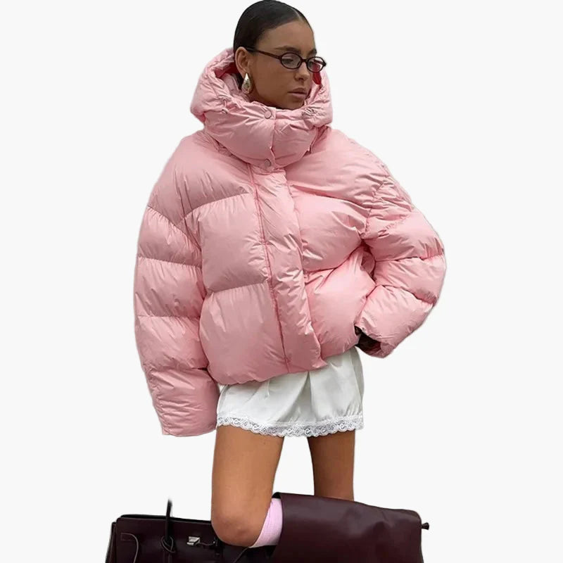 Damen Oversize Daunen Steppjacke – Modische Winterjacke für Freizeit & Alltag