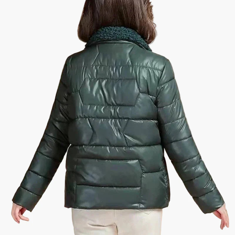 Damen Steppjacke mit Teddykragen – Elegante Winterjacke für Alltag und Freizeit