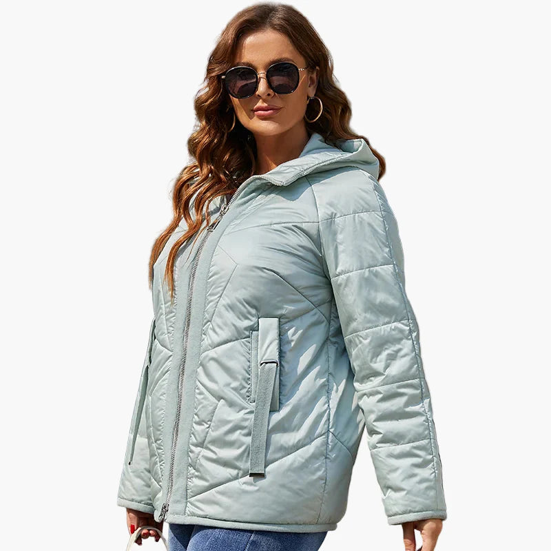 Damen Steppjacke Übergangsjacke Casual Alltag Komfort