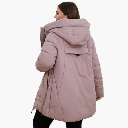 Damen Winter Steppjacke mit Kapuze – Komfortabler, modischer Outdoor-Parka für kalte Tage, Plus Size