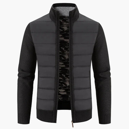 Herren Strickjacke mit Stehkragen – Modische Übergangsjacke für Alltag und Freizeit