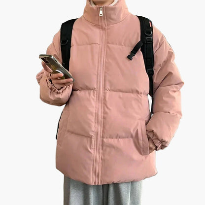 Herren Steppjacke im lässigen Streetwear-Stil – Winterjacke für Alltag, Schule & Freizeit