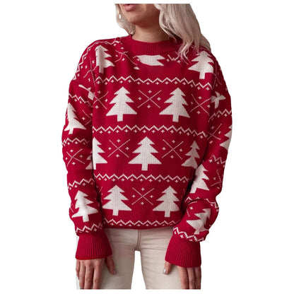 Natalia - Hässlicher Weihnachtspulli - Weihnachtlicher Tannenbaum Pullover