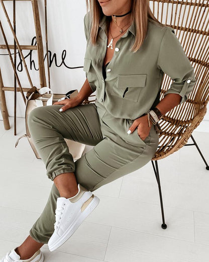 Damen Jumpsuit Freizeitmode mit sportlichem Stil – Eleganter Overall für Alltag und Ausgehen