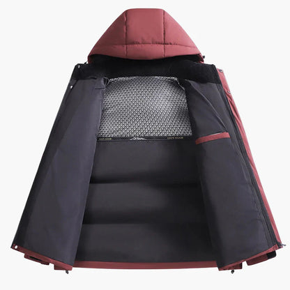 Herren Winter Steppjacke Outdoor Warm mit Kapuze – Stilvolle Freizeitjacke für kalte Tage