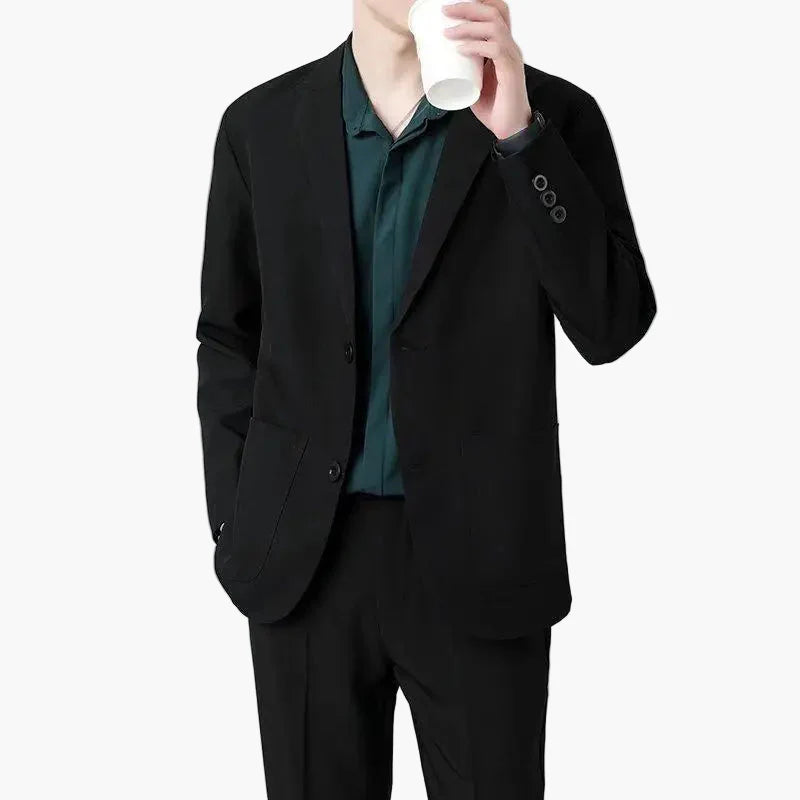 Herren Blazer Modern Business Casual Sakko Eleganter Stil für Büro und Alltag