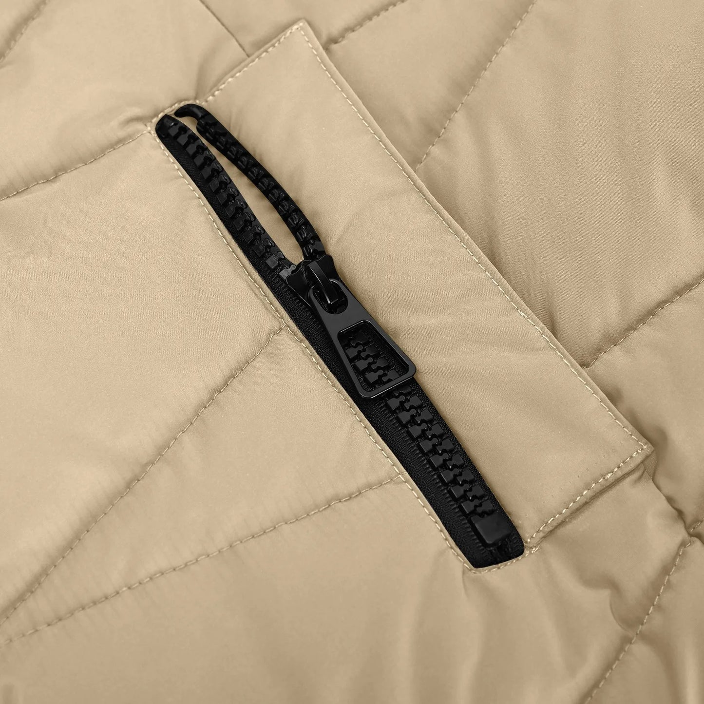 Damen Winter Steppmantel mit Kapuze – Langer, Winddichter Daunenmantel für Alltag & Freizeit