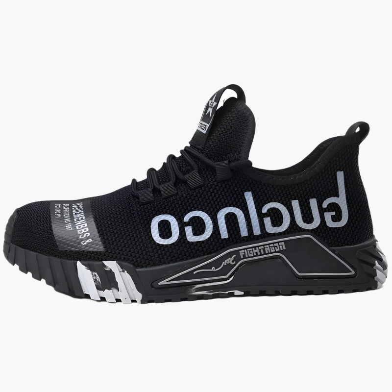 Herren Arbeitsschuhe Sicherheits Sneaker mit Stahlkappe – Atmungsaktive und Leichte Berufsschuhe für Baustelle & Outdoor
