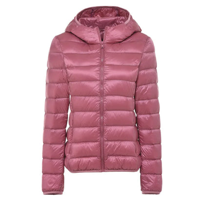 Damen Steppjacke mit Kapuze – Leichte Übergangsjacke für Alltag und Outdoor