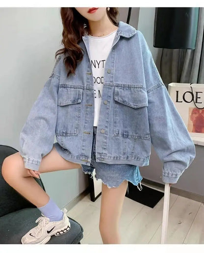 Annelie - Vintage Washed Denim Jacket für Frauen