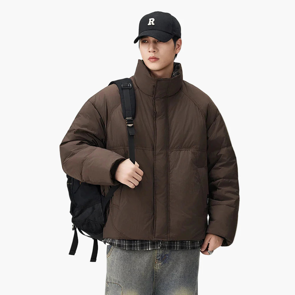 Herren Oversize Steppjacke – Lässiger Streetstyle Wintermantel für Alltag und Freizeit