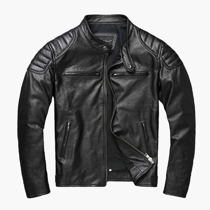 Herren Bikerjacke im klassischen Look – schlanke Passform für stilvolle Freizeit- und Motorrad-Outfits