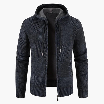 Herren Strickjacke mit Kapuze – Modische Winterjacke für Freizeit & Alltag