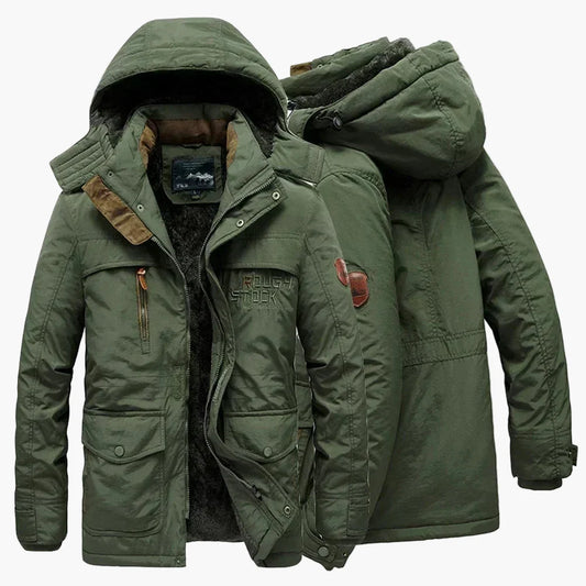 Herren Winter Parka Outdoor Jacke mit Kapuze – Warm & Strapazierfähig, Casual Streetwear