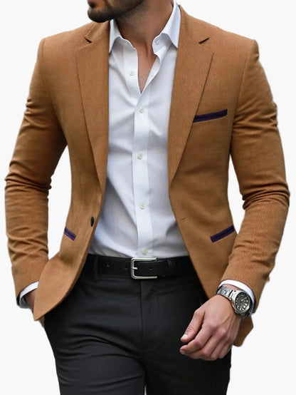 Herren Business Casual Blazer – Moderner Einreiher Sakko für Büro & Freizeit