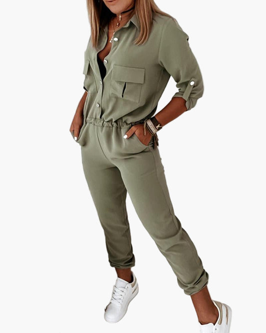 Damen Jumpsuit Freizeitmode mit sportlichem Stil – Eleganter Overall für Alltag und Ausgehen
