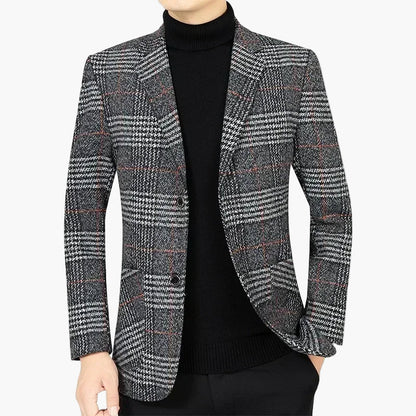 Herren Modernes Karierter Blazer – Eleganter Freizeit- und Business-Look