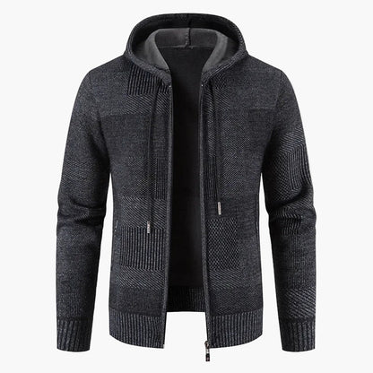 Herren Strickjacke mit Kapuze – Modische Winterjacke für Freizeit & Alltag