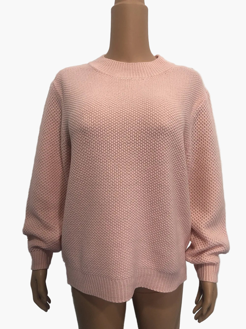 Damen Strickpullover mit Strukturmuster – Modischer Oversize Sweater für Herbst und Winter