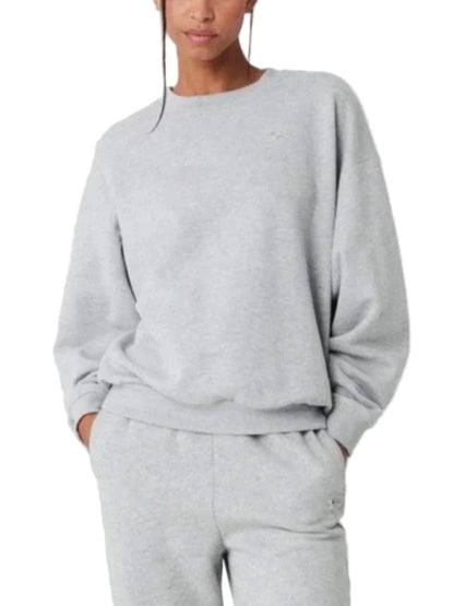 Damen Oversize Sweatshirt Freizeit Lässig Basic