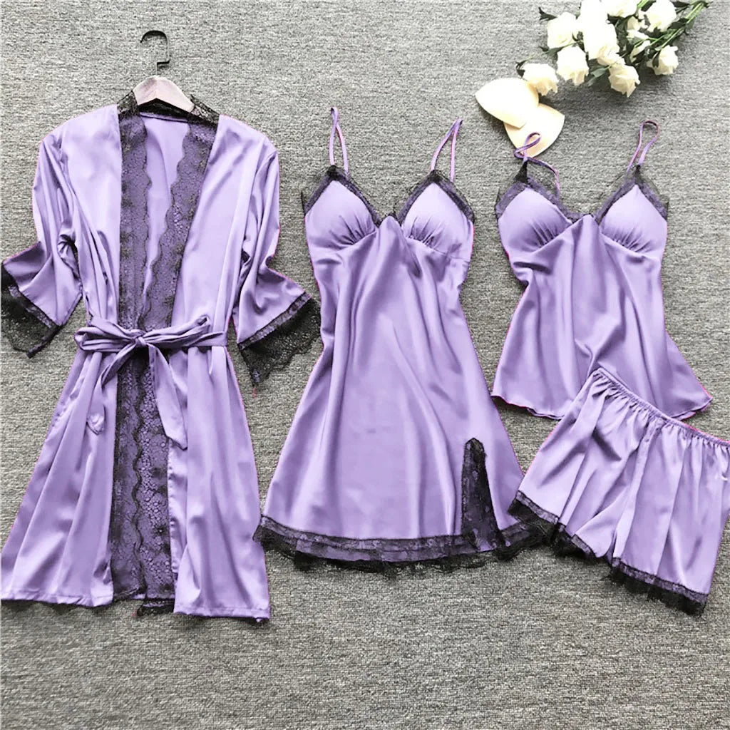 Elisa - Netzkleid Nachtwäsche-Set für Damen