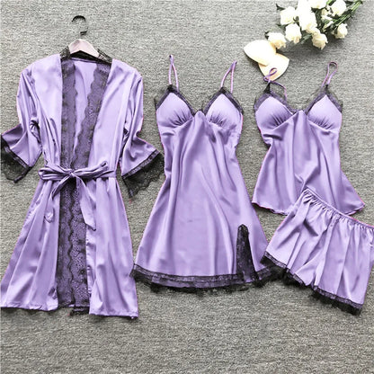 Elisa - Netzkleid Nachtwäsche-Set für Damen