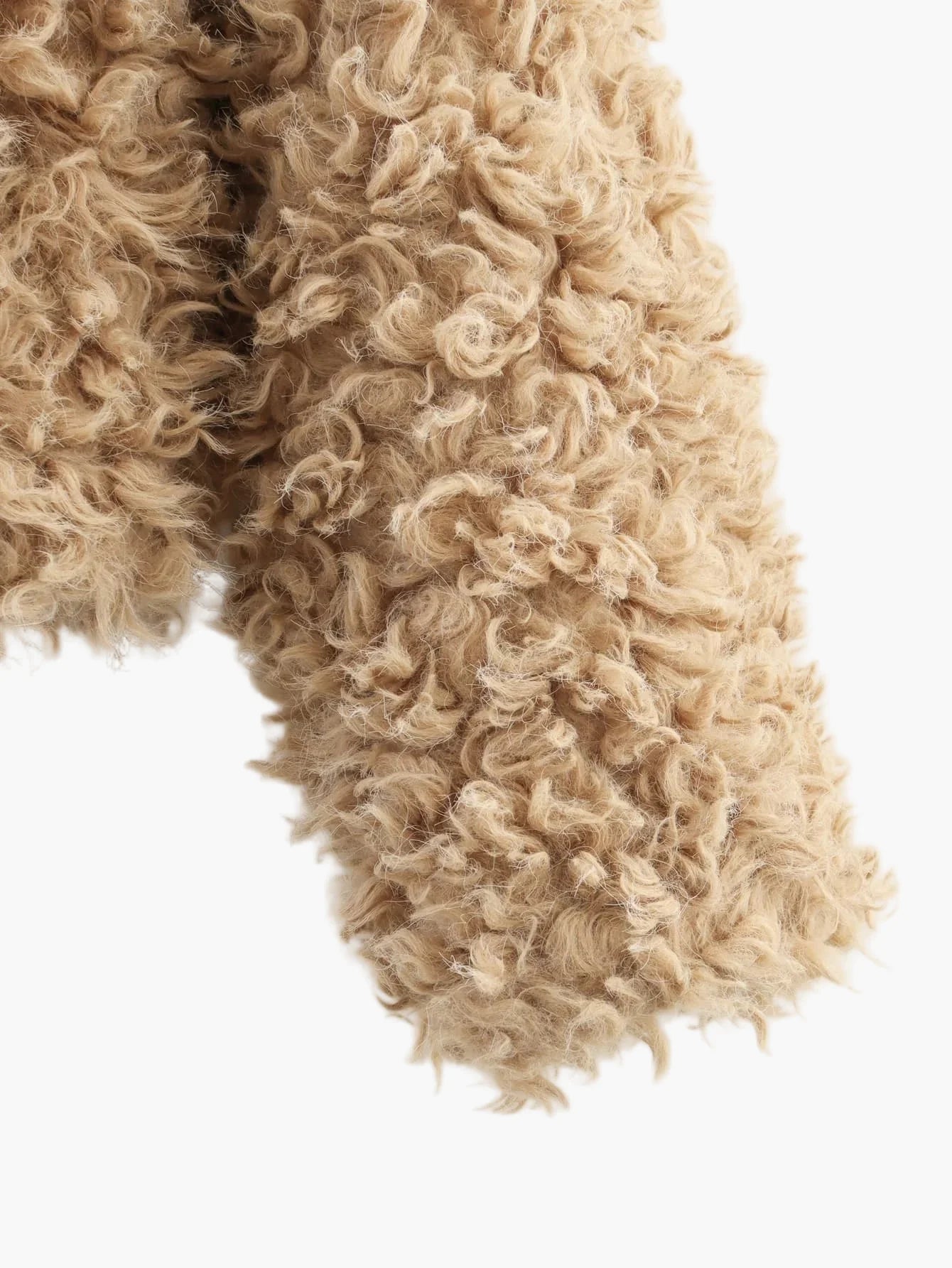 Damen Teddyfell Jacke Kurz Geschnitten – Modischer Lammfell-Look für Herbst & Winter