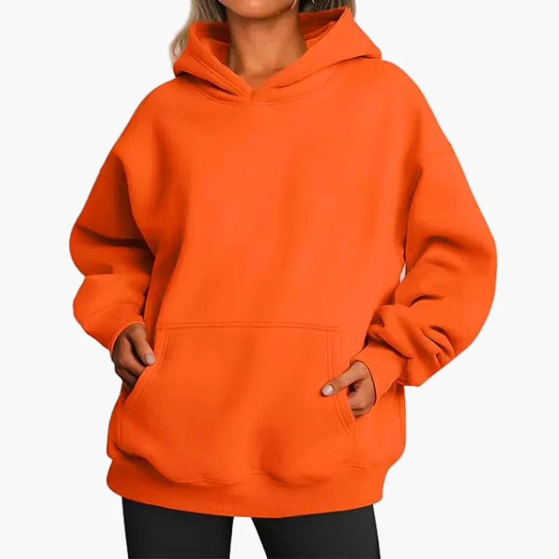 Damen Oversize Kapuzenpullover Freizeit Hoodie Basic