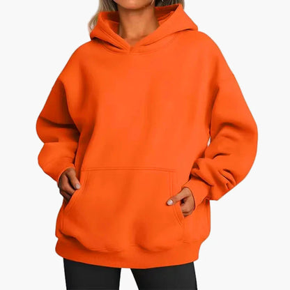 Damen Oversize Kapuzenpullover Freizeit Hoodie Basic
