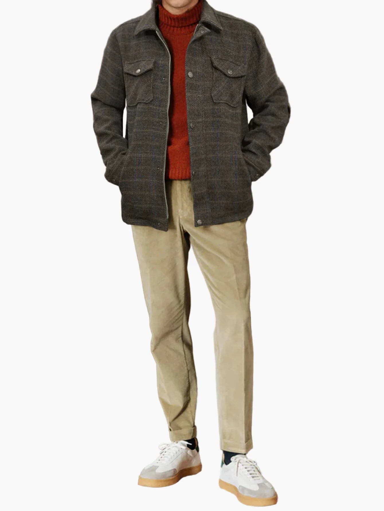 Herren Wolljacke im Vintage-Stil für Freizeit und Alltag