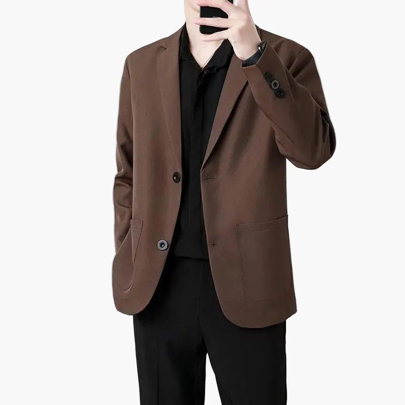 Herren Blazer Modern Business Casual Sakko Eleganter Stil für Büro und Alltag