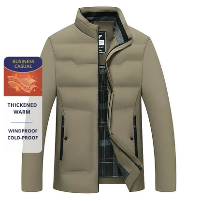 Herren Business Casual Winterjacke – Winddicht, Kälteschutz, Alltag & Büro