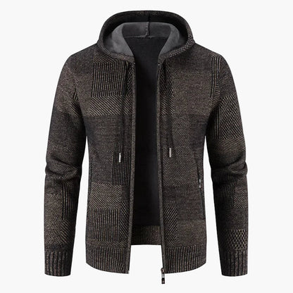 Herren Strickjacke mit Kapuze – Modische Winterjacke für Freizeit & Alltag