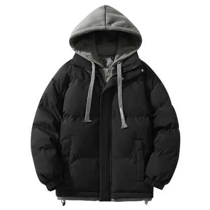Unisex Winter Steppjacke mit Kapuze – Modischer Alltagsmantel für Damen und Herren