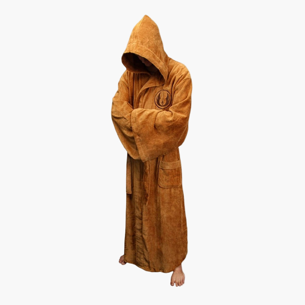 Herren Bademantel mit Kapuze – Star Wars Cosplay Stil, perfekt für Zuhause & Entspannung
