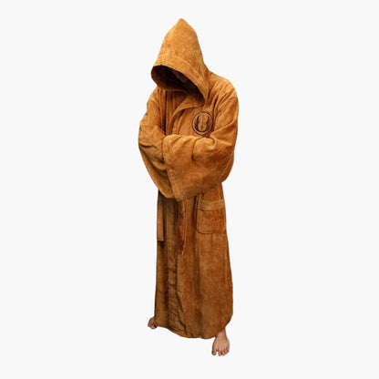 Herren Bademantel mit Kapuze – Star Wars Cosplay Stil, perfekt für Zuhause & Entspannung