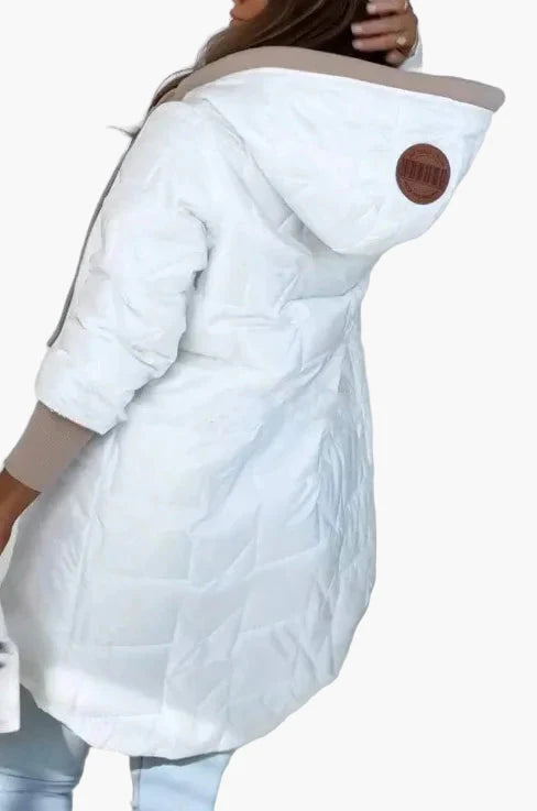 Damen Steppmantel mit Kapuze – Modischer Übergangsmantel für Alltag und Freizeit