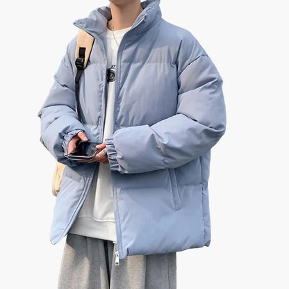 Herren Steppjacke im lässigen Streetwear-Stil – Winterjacke für Alltag, Schule & Freizeit
