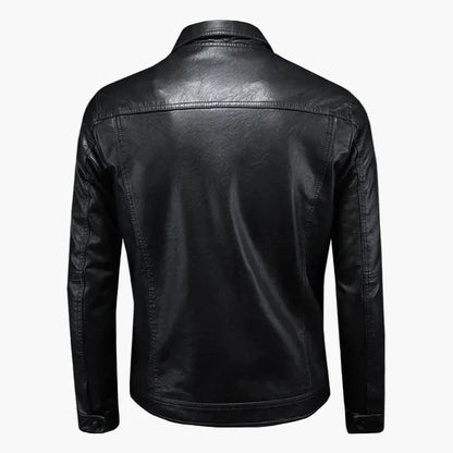 Herren Lederjacke Moto-Stil – Elegante Übergangsjacke für Freizeit & Alltag