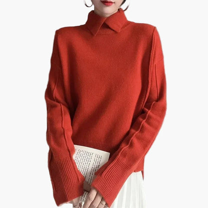 Damen Pullover mit Kragen – Eleganter Strickpullover für Büro und Alltag
