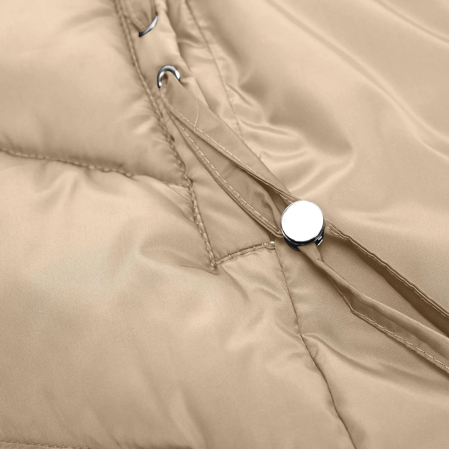 Damen Winter Steppmantel mit Kapuze – Warme, Winddichte Daunenjacke für Alltag & Outdoor