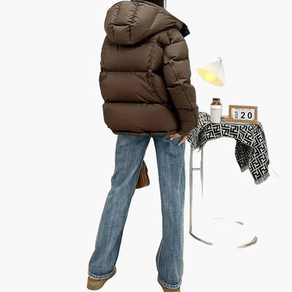 Damen Winter Steppjacke mit Kapuze – Modischer Outdoor Puffer Mantel für Alltag & Freizeit