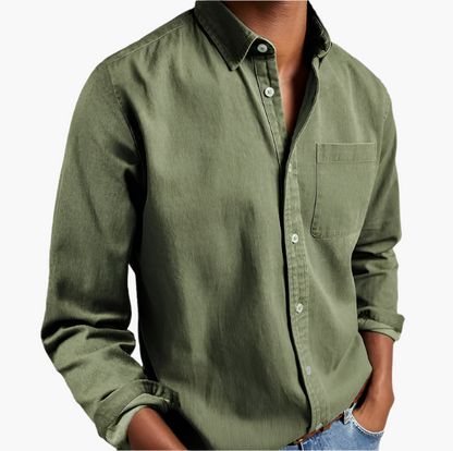 Herren Freizeithemd Denim | Klassisches Button-Down für Alltag und Büro