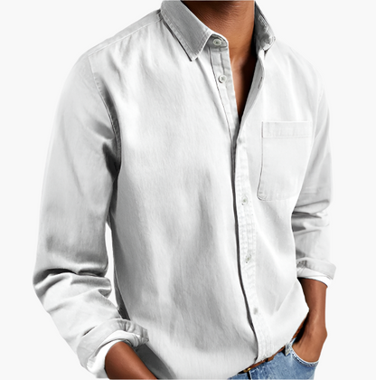 Herren Freizeithemd Denim | Klassisches Button-Down für Alltag und Büro