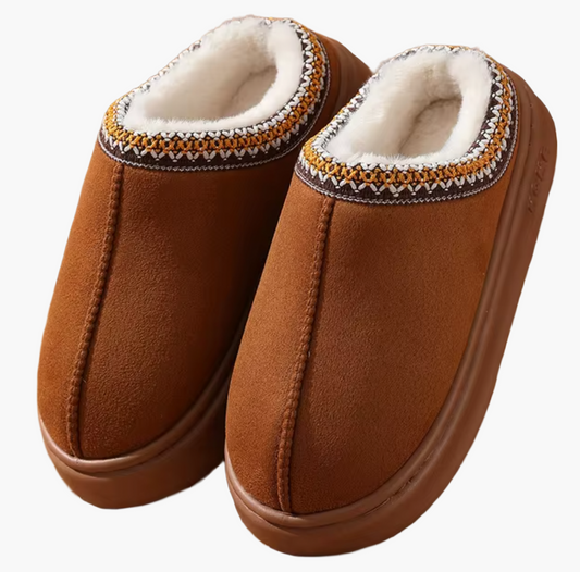 Herren Hausschuhe – Bequeme Winter Pantoffeln mit Warmfutter und rutschfester Sohle für Zuhause