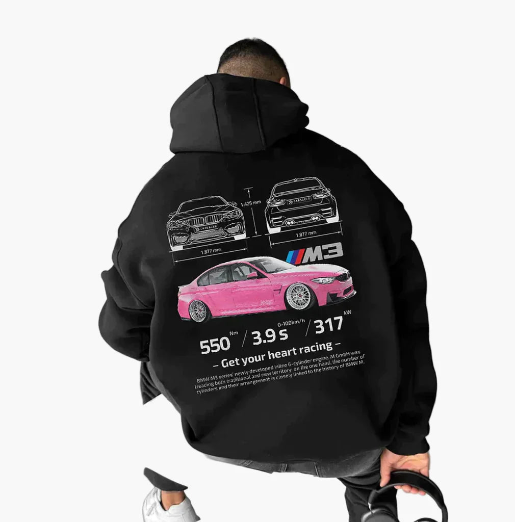Herren Unisex Hoodie Porsche 911 GT3 RS – Motorsport Streetwear Racing Pullover
