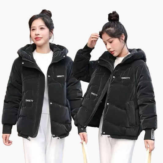 Damen Winter Steppjacke mit Kapuze – Modische Freizeitjacke für kalte Tage