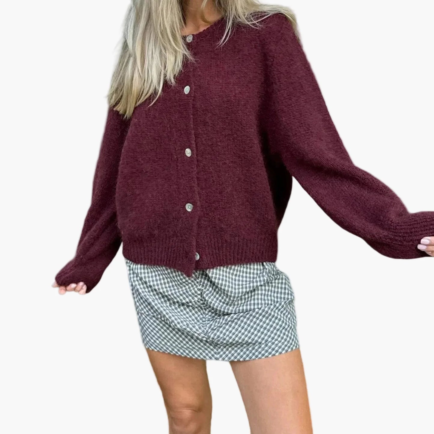 Damen Strick-Cardigan für Alltag und Freizeit – Moderner, bequemer Style