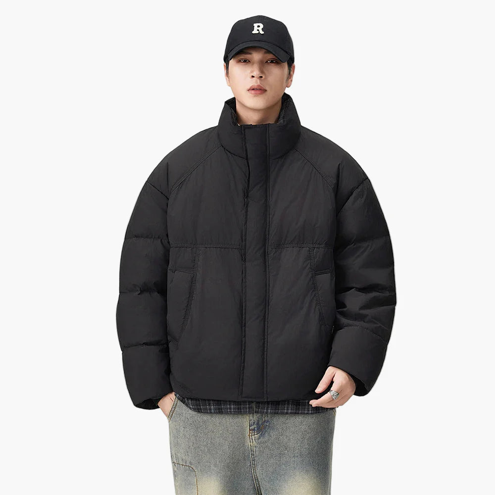 Herren Oversize Steppjacke – Lässiger Streetstyle Wintermantel für Alltag und Freizeit